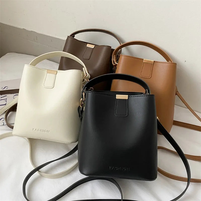 Women PU Leather Handbag Casual Tote Bag Lady Messenger Shoulder Bag Brand Design Female Totes Bolsa Black