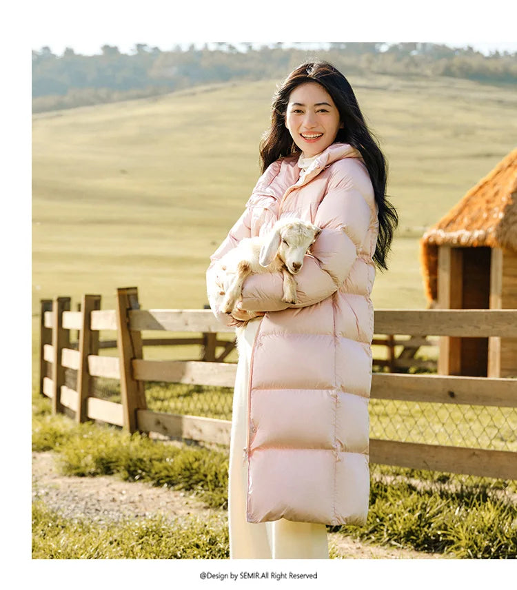 Women’s Longline Hooded Down Jacket