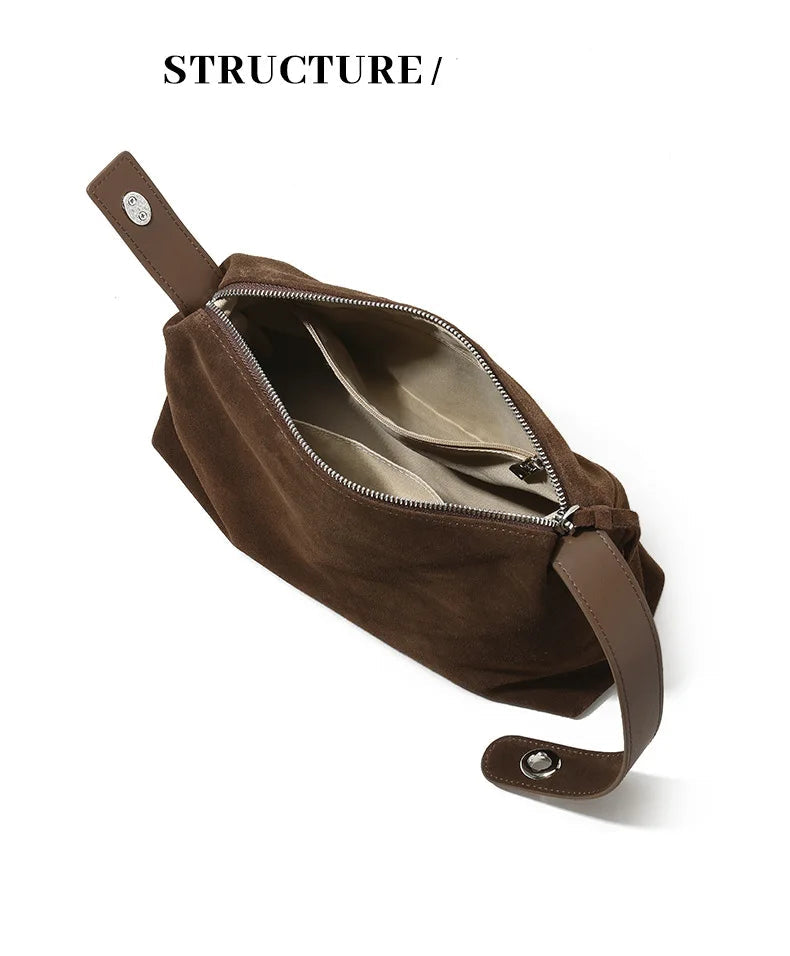 Luxury Suede Boston Tote