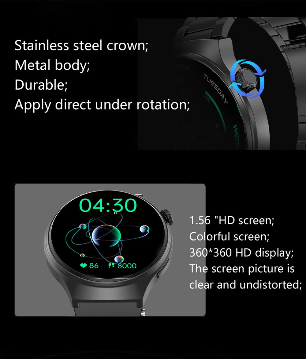 G.L Wear 2025 Men's Smartwatch | HD Health & Calling