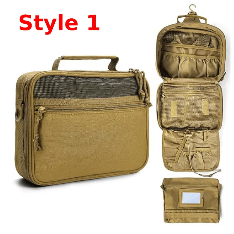 Tactical Men Toiletries Travel Bag Waterproof Organizer Women Makeup Neceser Bathroom Hook Wash Cosmetics Pouch Storage Pouch