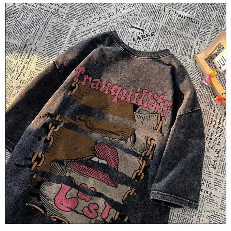 Women's Butterfly Graphic Tee | Y2K Vintage Oversized Fit