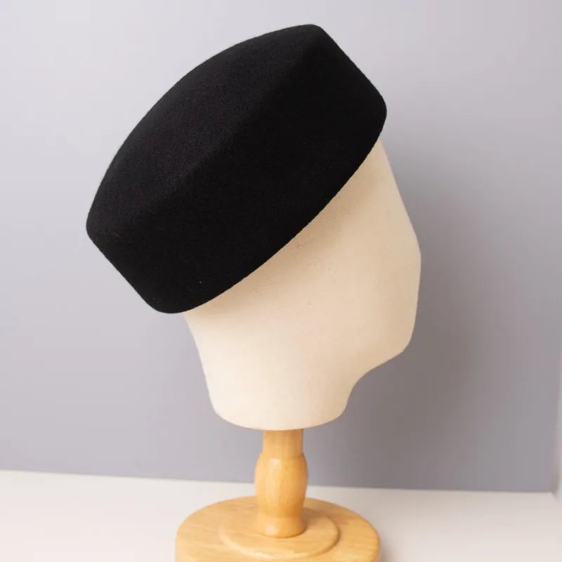 Vintage 100% Wool Felt Fedora Hat – Unisex Formal Style