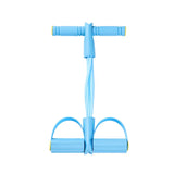 6 Tubes Natural Rubber Pedal Resistance Bands with Handles Multifunctional Yoga Pedal Puller Elastic Tension Rope Full Body Slimming Stretching Trainer Fitness Exercise Equipment for Abdomen Waist Arm Leg Home Gym Yoga Workou