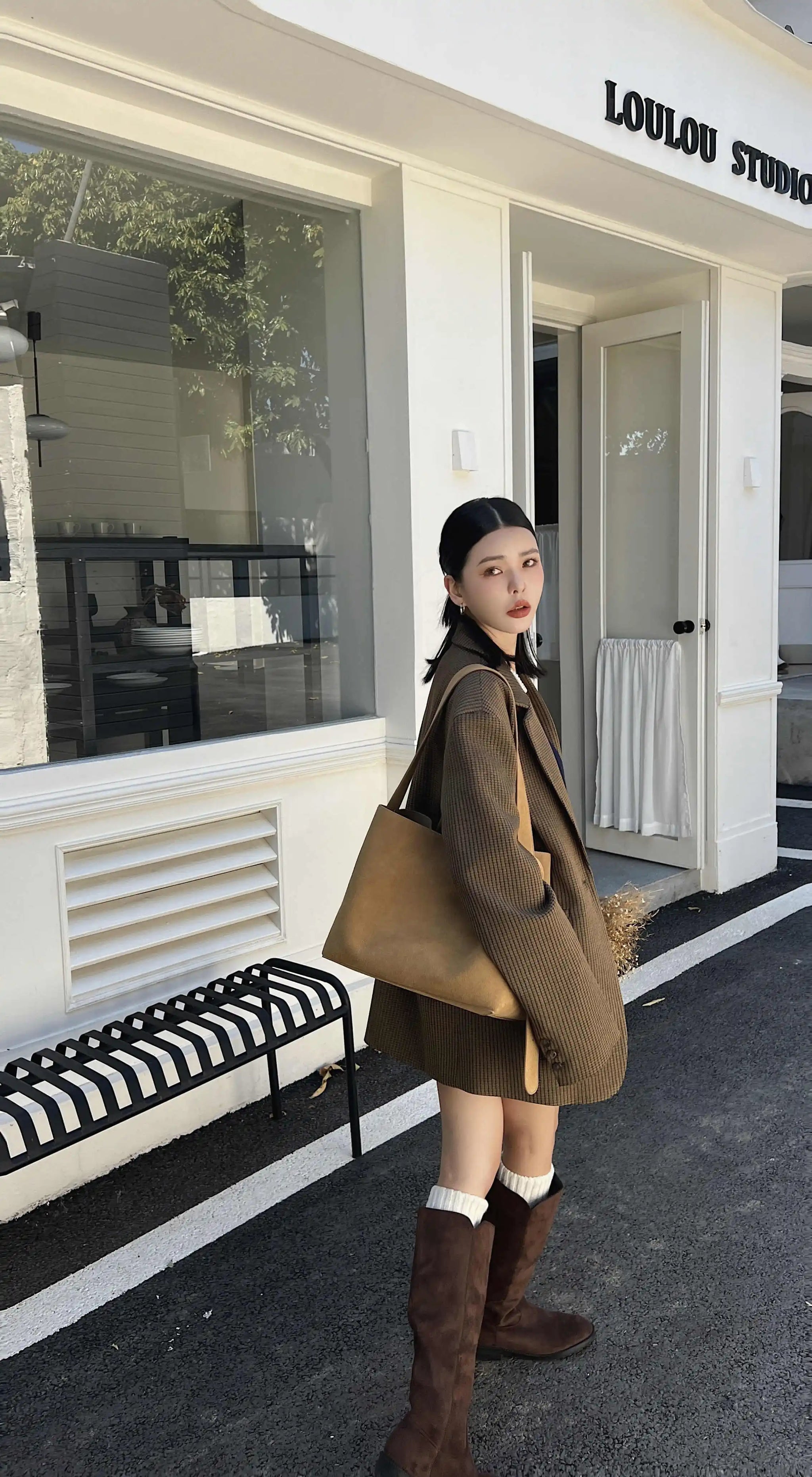 Motingsome Oversize Women Bag Luxury Suede Leather Winter Bags Frosted Cow Skin Handbag and Purses Retro Lady Tote 2024 New