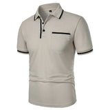 Men's Short Sleeve Knit Polo Shirt