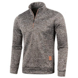 Men's Sweatshirts Half Zipper Pullover Male Long Sleeve Flleece Sweater Standcollar Snowflakes Hoodies Men Clothes