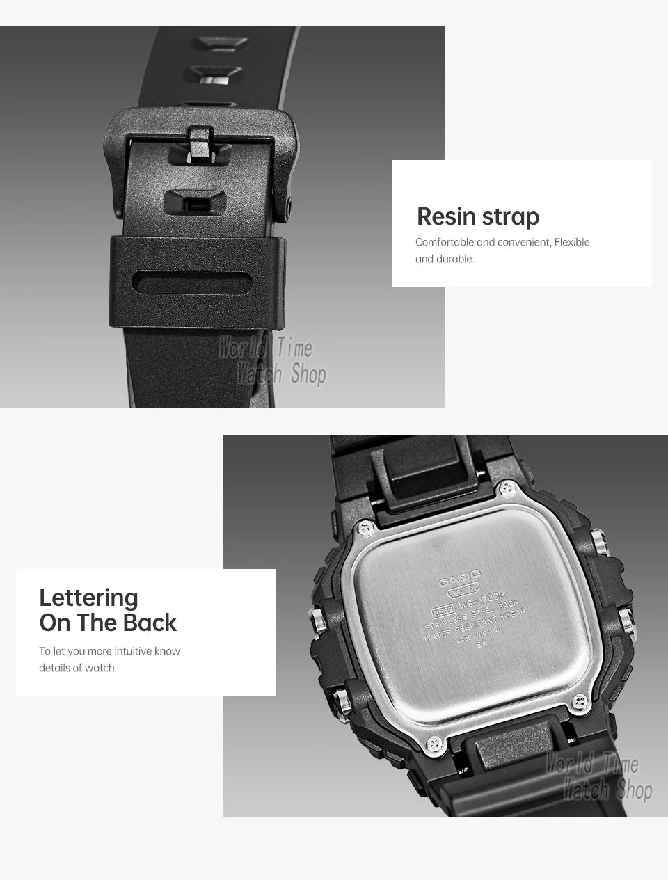 Casio WS-1700H Men’s Digital Sports Watch | 100M Water Resistant
