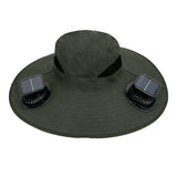 Solar-Powered Cooling Bucket Hat | UPF 50+ Wide Brim