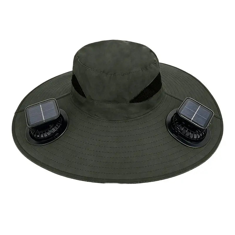 Solar-Powered Cooling Bucket Hat | UPF 50+ Wide Brim