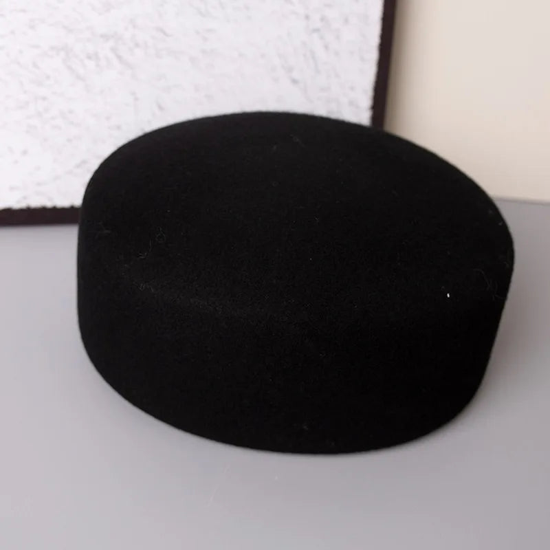 Vintage 100% Wool Felt Fedora Hat – Unisex Formal Style