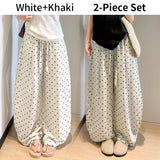 Women's Linen Blend Wide-Leg Pants