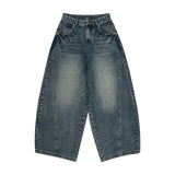 Men's Vintage Wide-Leg Denim Jeans | Relaxed Streetwear Fit
