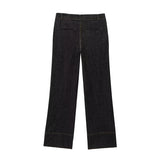 MUJER 2025 Denim Women's Pants Sets Button up Shirt Two Piece Outfits Woman High Waist Women's Trousers Suits Spring Lady Sets