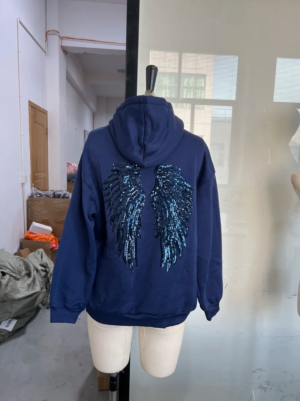 Women's Sequined Wing Hoodie