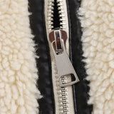 Faux-Fur Trimmed Moto Jacket
