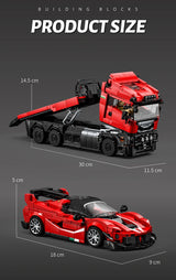 Technical Blocks Truck Sets Trailer Cars Transport Vehicle Creative MOC Building Toys Birthday Gifts Adult 1728Pcs Bricks Model