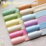 XEIJAYI Macaroon Gel Nail Polish Set 12 Colors High Gloss Shine Long-Lasting UV LED Soak Off Gel Non-Alcohol Formula Nail Art