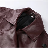 Chic Stand Collar Leather Jacket
