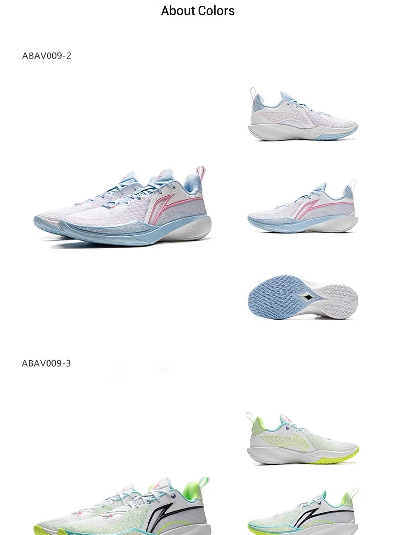 Li-Ning Men's SHINING 2 Professional Basketball Shoes LIGHT FOAM PLUS Breathable Cushion Wearable LiNing Sneakers ABAV009