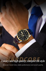 POEDAGAR 615 Men's Luxury Quartz Watch