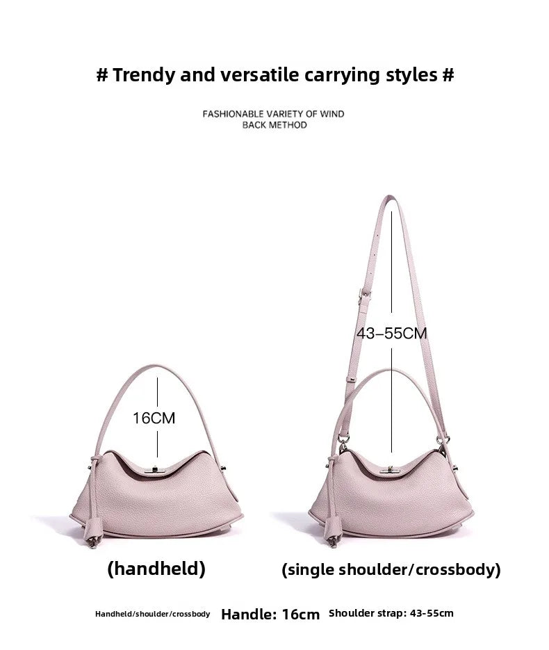 MOTINGSOME Spring Satchel Bag Luxury Designer Woman Genuine Leather Saddle Purse Shoulder Handbag 2026 New in Mini Tote