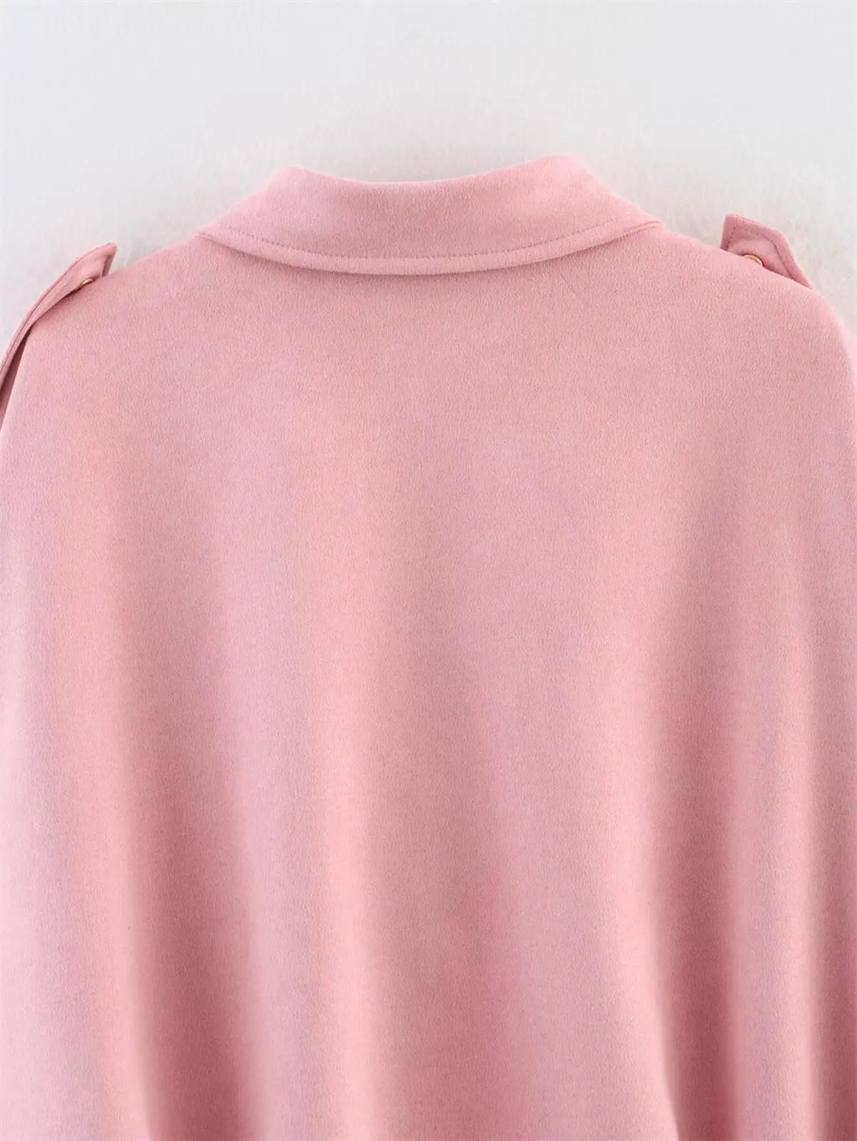 Women's Suede Bomber Jacket – Elegant Oversized Coat