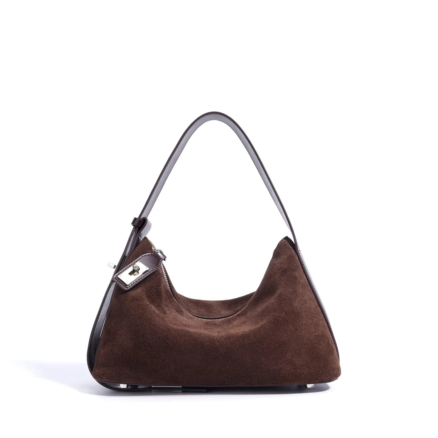 2025 New Suede Leather Crossbody Bag Unique Design Shoulder Pack Women Work Commuting Handbag Urban Beauty Box Tote Messenger