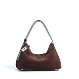2025 New Suede Leather Crossbody Bag Unique Design Shoulder Pack Women Work Commuting Handbag Urban Beauty Box Tote Messenger
