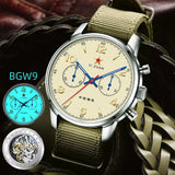 TOPHILL Classic Aviator 40mm Chronograph 1963 Mechanical Wristwatch ST1901 Watch For Men Sapphire Glass BGW9 TL025G
