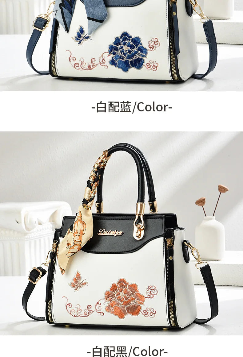 Women's Patchwork Shoulder & Crossbody Bag