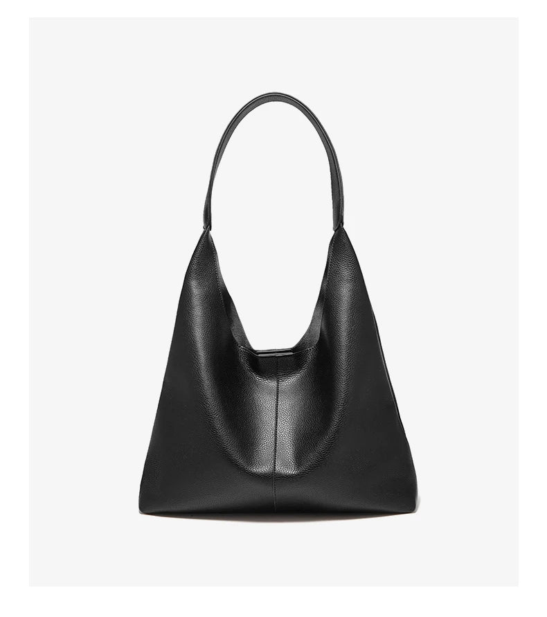 FOXER Minimalism Split Leather Women Shoulder Underarm Bag 2026 New Solid Casual Hobo Bag Female Daliy Tote Bag Purse