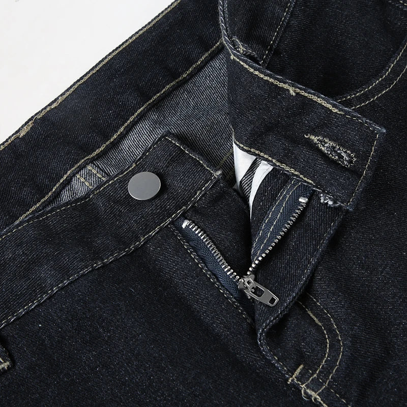 Women's Y2K Flared Jeans – Low Rise Embroidered Denim