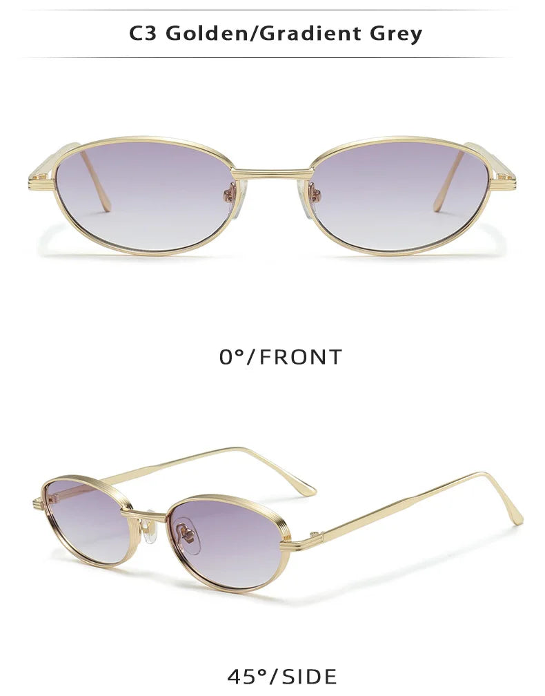 DDDLONG Fashion Small Round Retro Sunglasses Women Classical Vintage Punk Sun Glasses For Men Eyewear Outdoor Shades D609