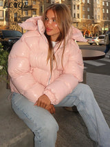 Women’s Hooded Puffy Cotton Jacket