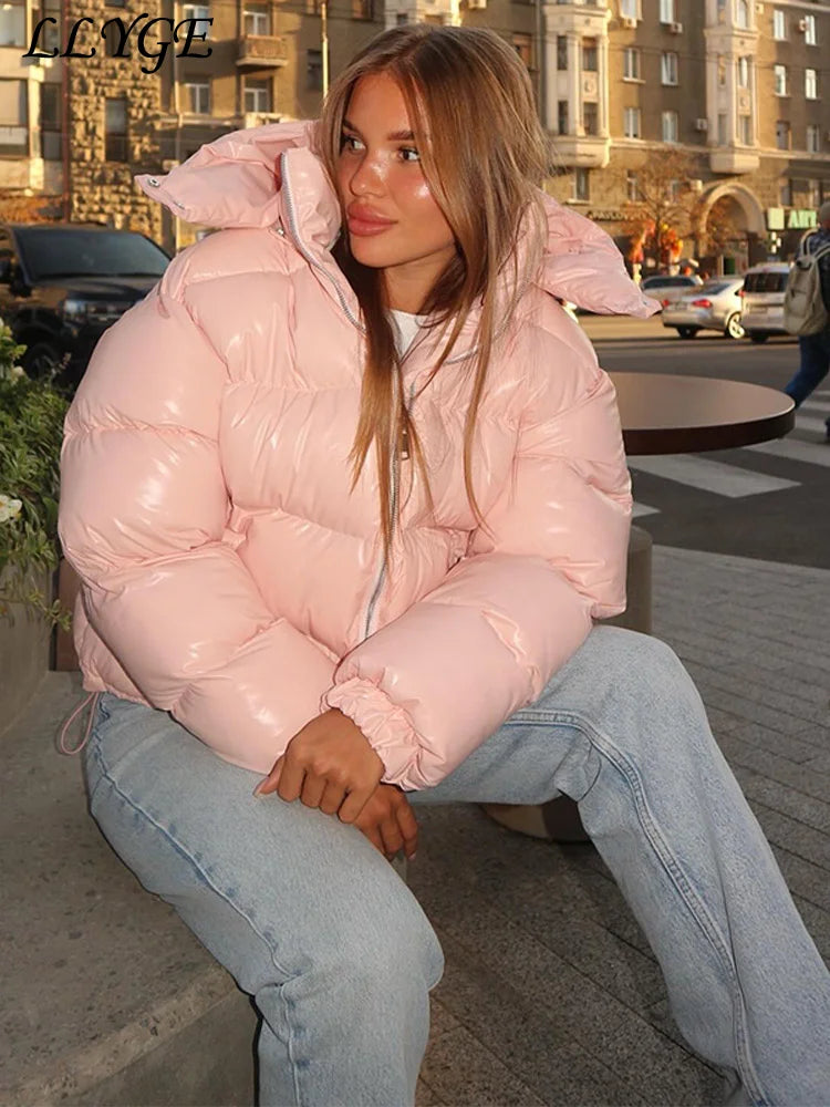 Women’s Hooded Puffy Cotton Jacket