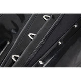 Women's Plus Size Black PVC Vinyl Overbust Corset – Shiny Steampunk Bustier
