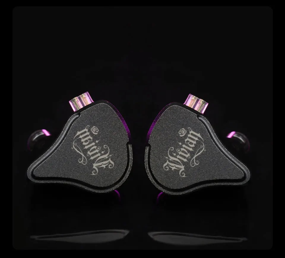CVJ Vivian In-Ear Earphones 10mm Dynamic Driver HiFi IEM with Mic Cable for Music And Gaming