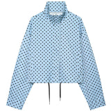 HXAO Polka Dot Bomber Jacket – Women's Zip-Up Coat