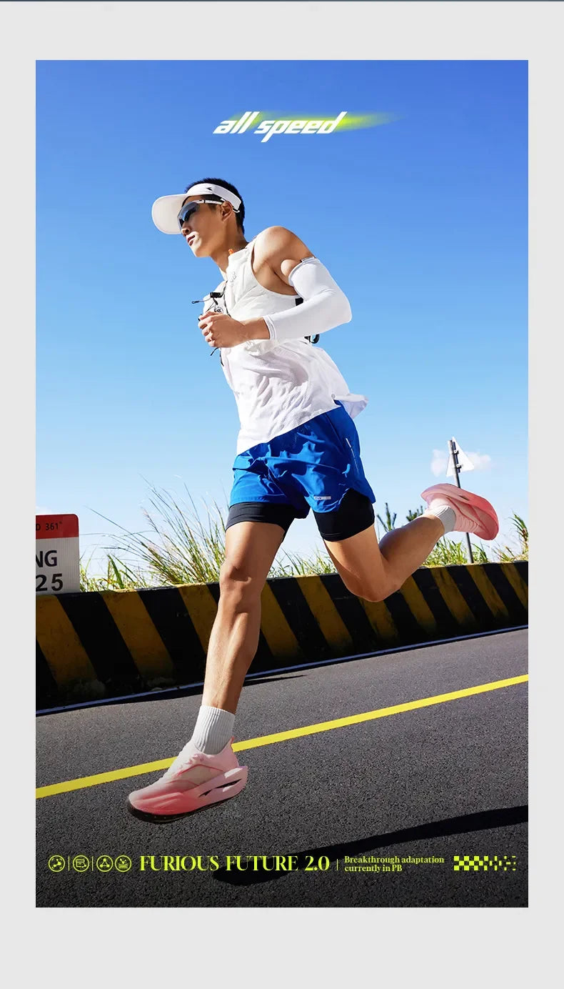 361 Degrees Furious Future 2.0 Running Shoes Marathon Plate Racing Carbon Lightweight Durable Cushion Stable Sneakers 672512201