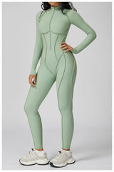 Long-Sleeved Performance Yoga Bodysuit