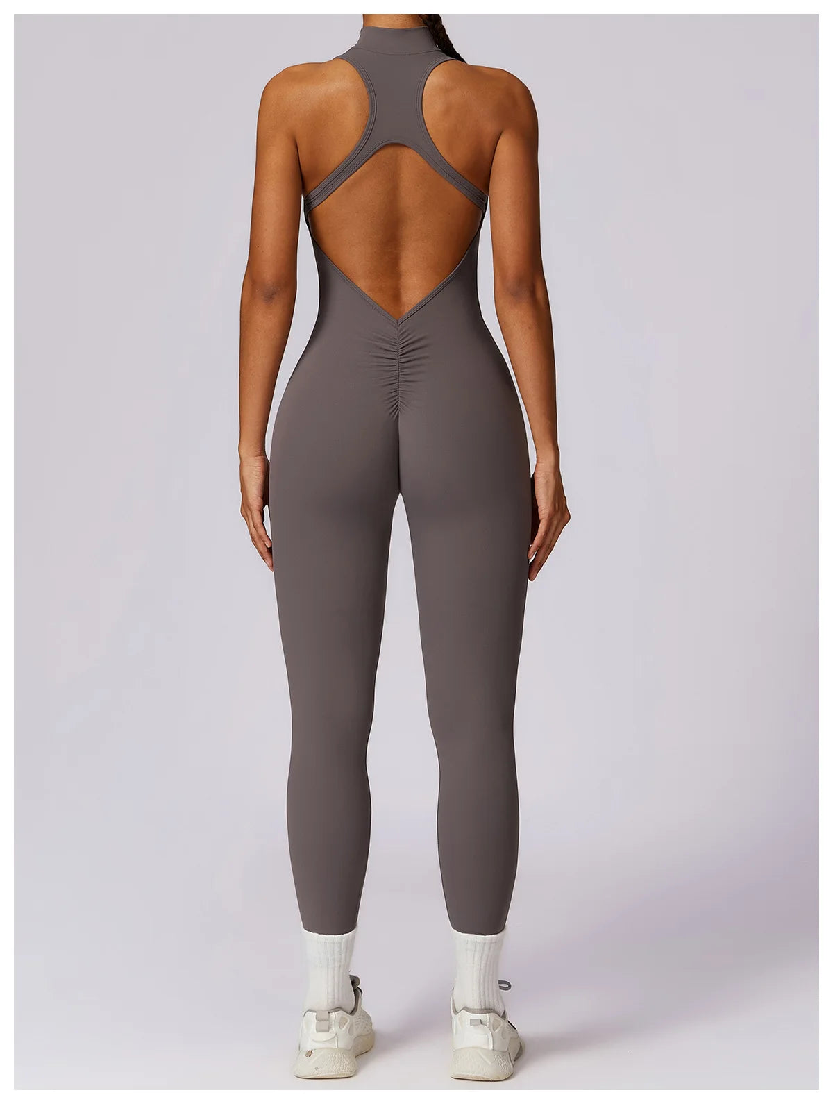 V-Back Athletic Yoga Jumpsuit