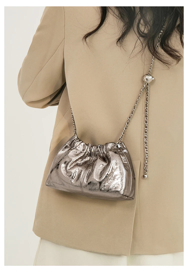 FOXER Genuine Leather Women Small Shoulder Bag Lady Fashion Mini Crossbody Handbag Purse Perfect Gift for Wife, Girlfriend