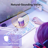 Maono Gamerwave DGM20S USB Microphone Gaming Mic Condenser Mic RGB Mic Noise Canceling Mic with Mic Gain RGB Light One Key Mute