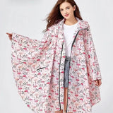 Women's Elegant Waterproof Poncho Raincoat – All Sizes