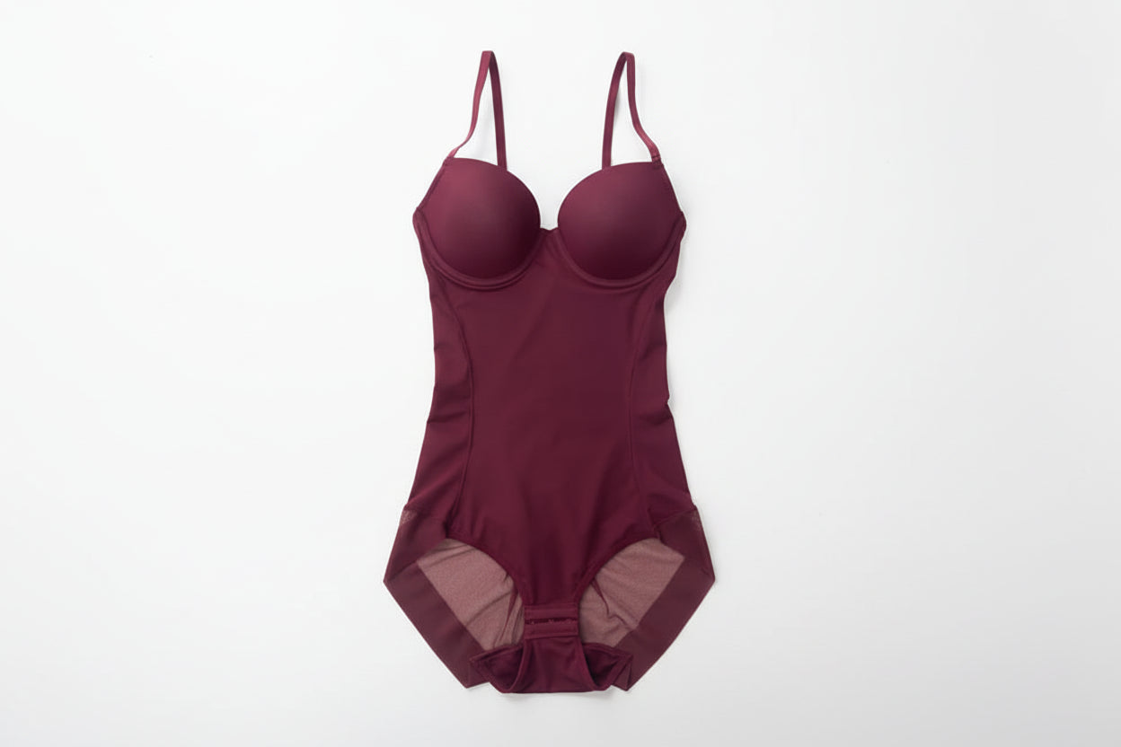 Underwire White Bodysuit Shaper – Silky Stretch Medium Control Shapewear