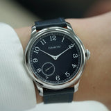 FARASUTE NEW Machinery Men Watch Salmon Dial St17 Manual Mechanical Watch Small Second Vintage Bonklip Bracelet