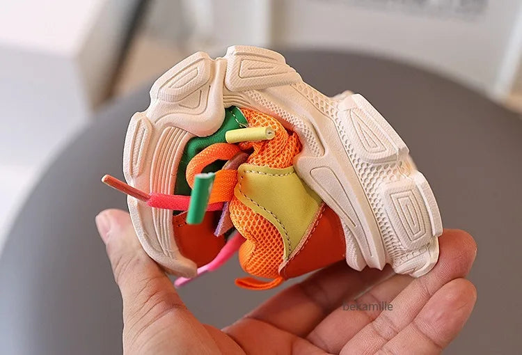 Kids’ Autumn Colorful Casual Sneakers