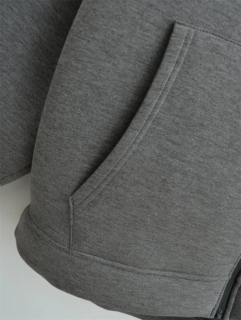 High Street Oversized Zip Hoodie