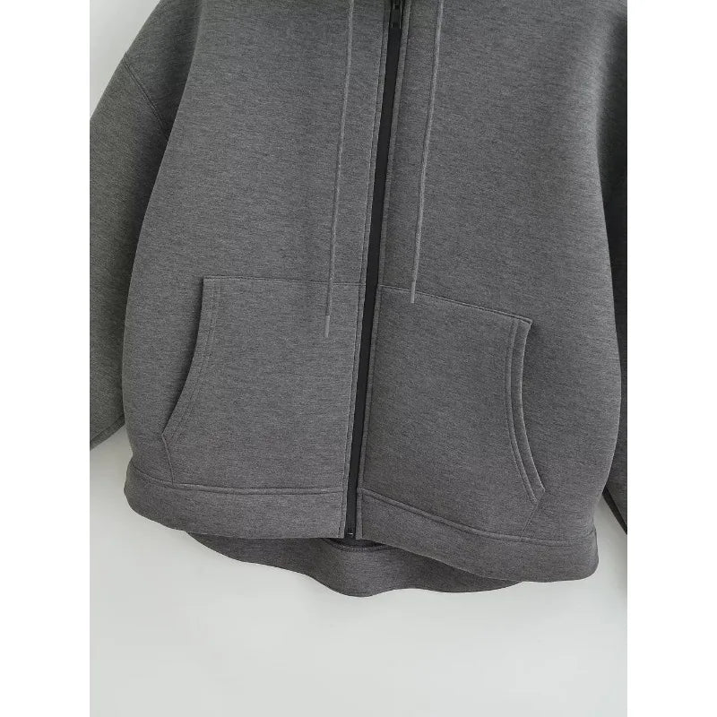 Women’s Oversized Zip-Up Hoodie